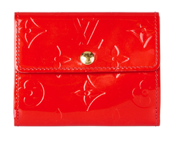 Louis Vuitton Wallet Purse, Vernis, Red, BJ0045 (2005), 2*
